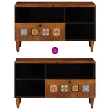 vidaXL TV Kast Walnotenhout 80 x 33 x 46 cm Massief Mango Hout