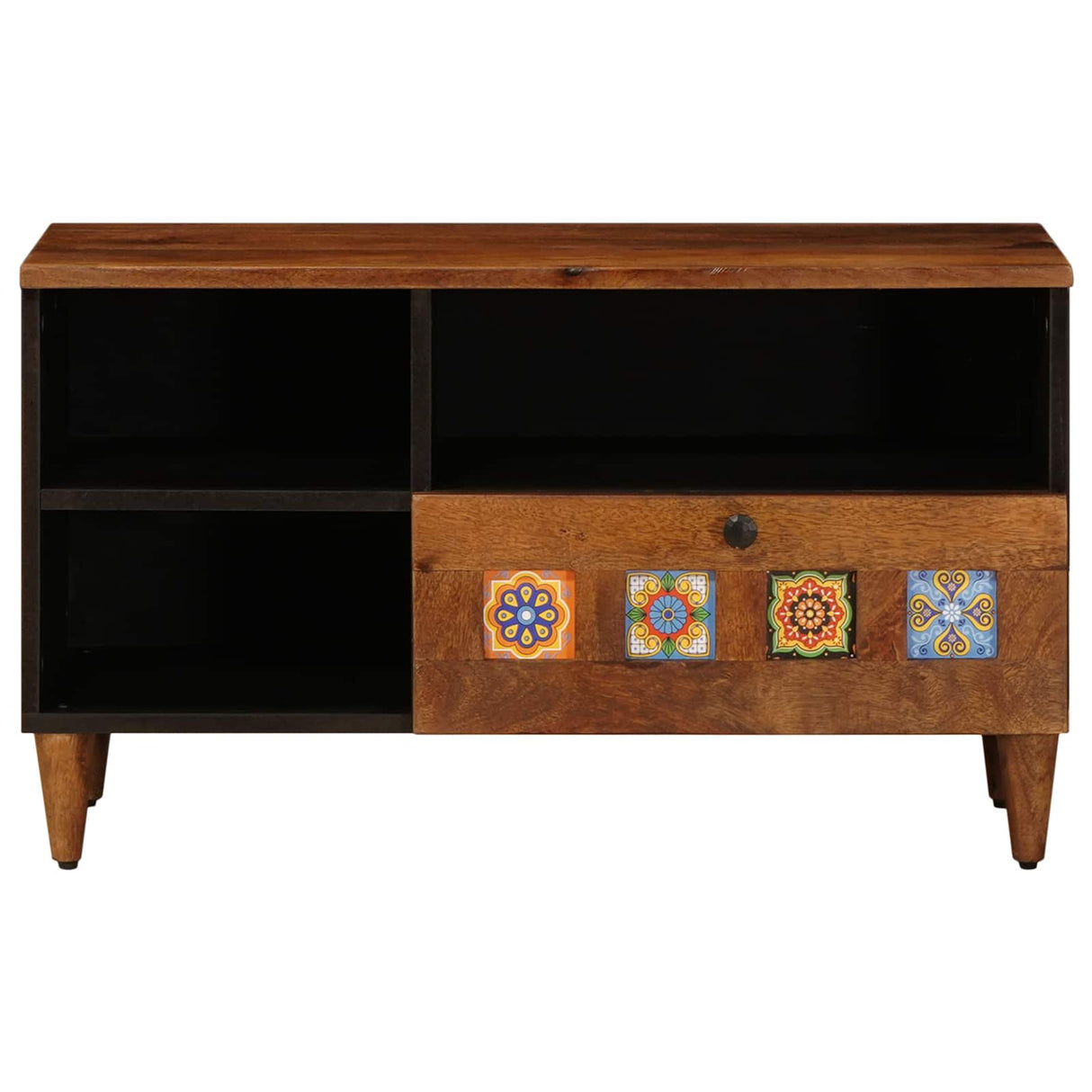 vidaXL TV Kast Walnotenhout 80 x 33 x 46 cm Massief Mango Hout