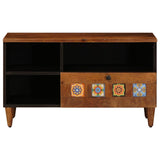 vidaXL TV Kast Walnotenhout 80 x 33 x 46 cm Massief Mango Hout