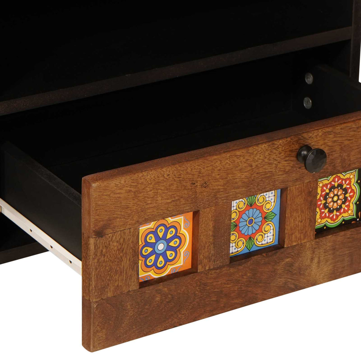 vidaXL TV Kast Walnotenhout 80 x 33 x 46 cm Massief Mango Hout