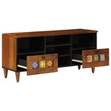 vidaXL TV Kast Walnotenhout 100 x 33 x 46 cm Massief Mango Hout