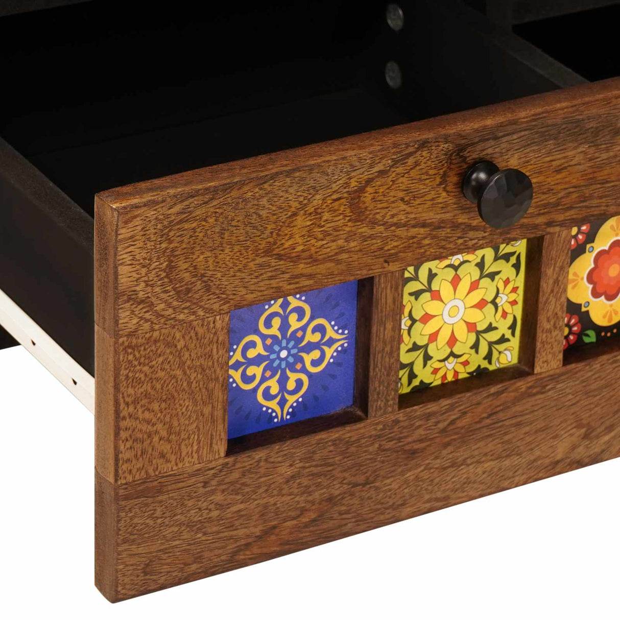 vidaXL TV Kast Walnotenhout 100 x 33 x 46 cm Massief Mango Hout