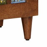 vidaXL TV Kast Walnotenhout 100 x 33 x 46 cm Massief Mango Hout
