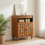 vidaXL Dressoir Walnotenhout 60 x 33 x 75 cm Massief Mango Hout