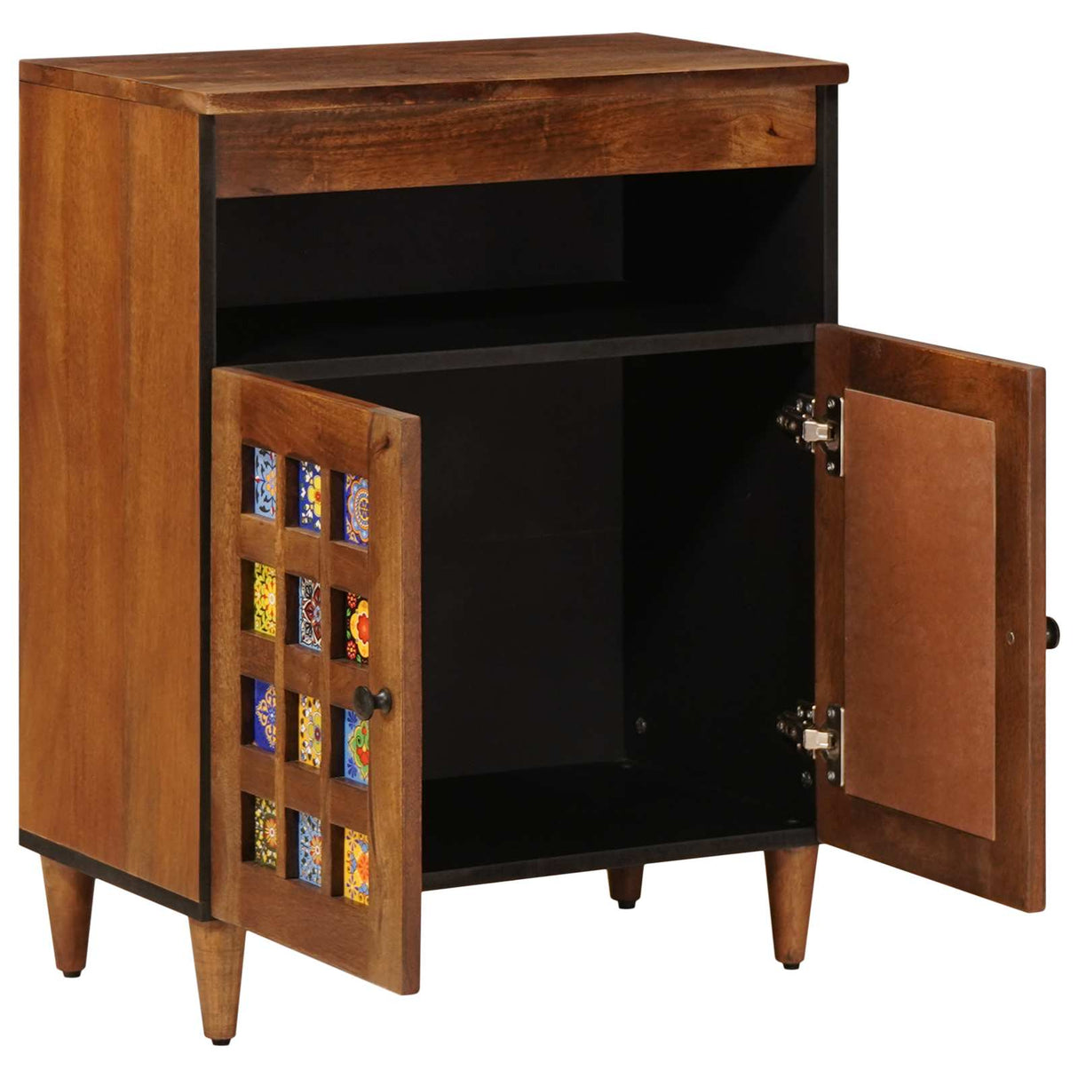 vidaXL Dressoir Walnotenhout 60 x 33 x 75 cm Massief Mango Hout