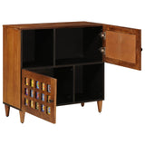 vidaXL Sideboard Walnut Wood 80 x 33 x 75 cm Solid Mango Wood