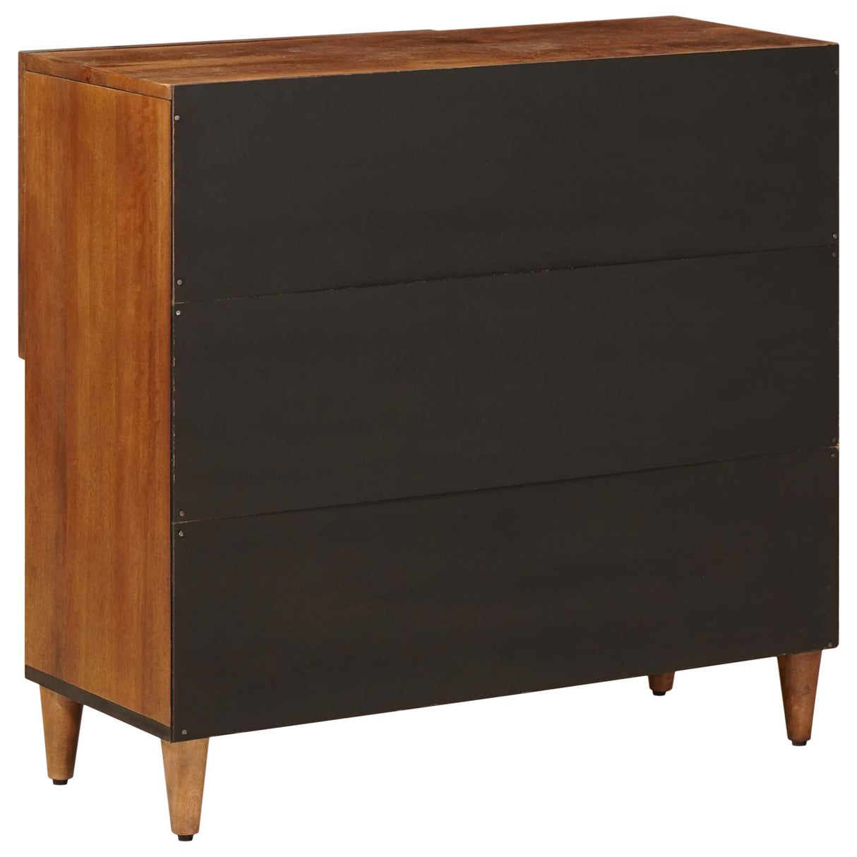 vidaXL Sideboard Walnut Wood 80 x 33 x 75 cm Solid Mango Wood