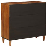 vidaXL Sideboard Walnut Wood 80 x 33 x 75 cm Solid Mango Wood