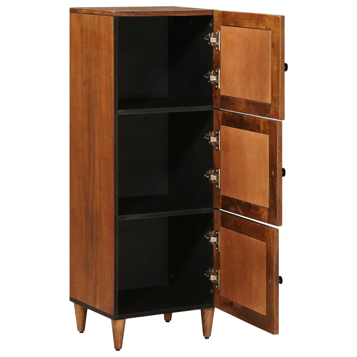 vidaXL Highboard Walnut Wood 40 x 33 x 110 cm Solid Mango Wood