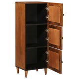 vidaXL Highboard Walnut Wood 40 x 33 x 110 cm Solid Mango Wood