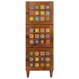 vidaXL Highboard Walnut Wood 40 x 33 x 110 cm Solid Mango Wood