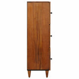vidaXL Highboard Walnut Wood 40 x 33 x 110 cm Solid Mango Wood