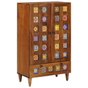vidaXL Highboard Walnotenhout 60 x 33,5 x 100 cm Massief Mango Hout