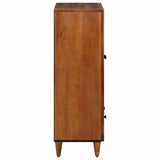 vidaXL Highboard Walnotenhout 60 x 33,5 x 100 cm Massief Mango Hout