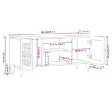 vidaXL TV Kast Walnotenhout 105 x 33 x 46 cm Massief Mango Hout