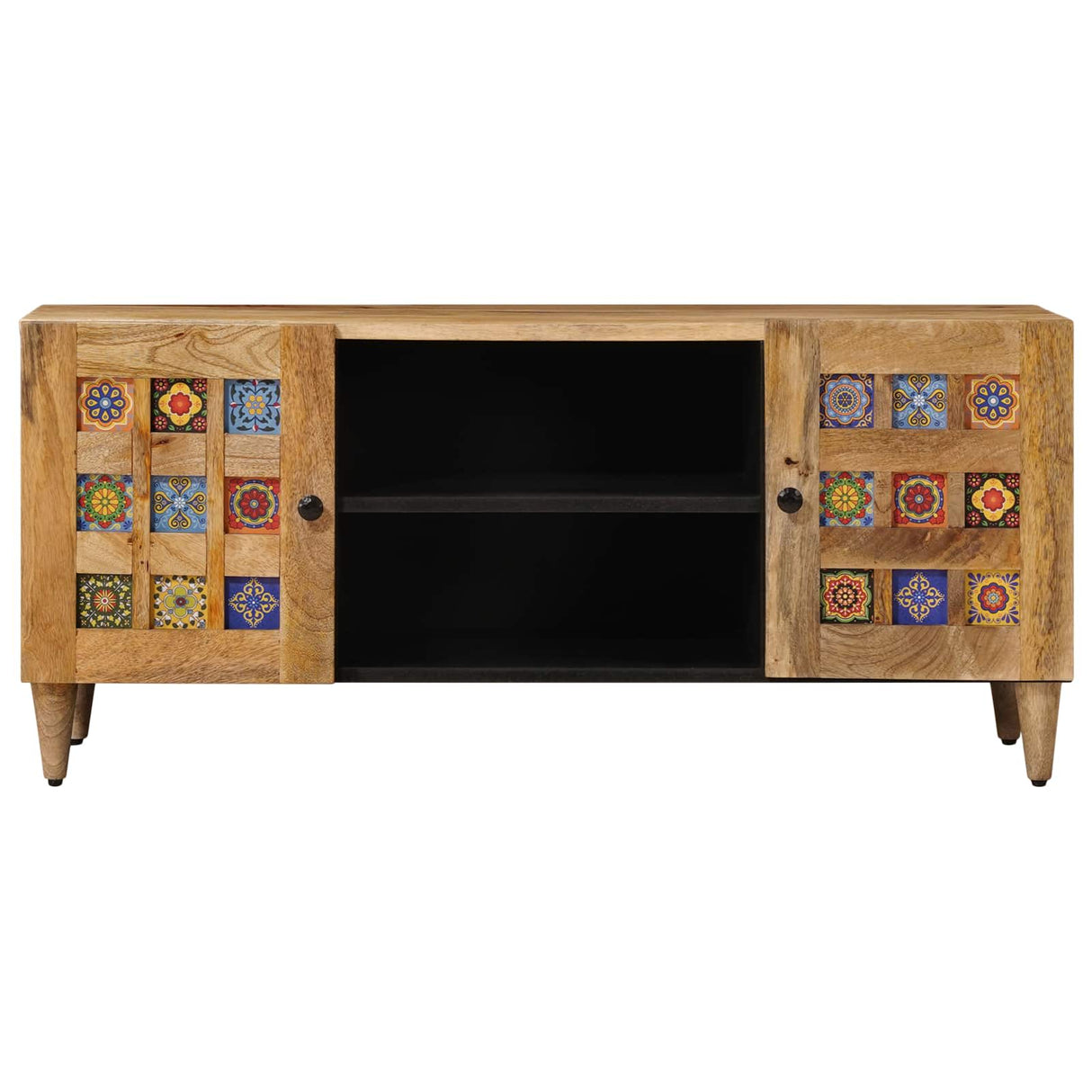 vidaXL TV Kast Walnotenhout 105 x 33 x 46 cm Massief Mango Hout