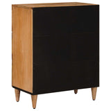 vidaXL Sideboard Walnut Wood 60 x 33 x 75 cm Solid Mango Wood
