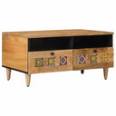 vidaXL Coffee Table with Drawer Brown 80 x 54 x 40 cm Solid Mango Wood