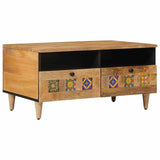 vidaXL Coffee Table with Drawer Brown 80 x 54 x 40 cm Solid Mango Wood