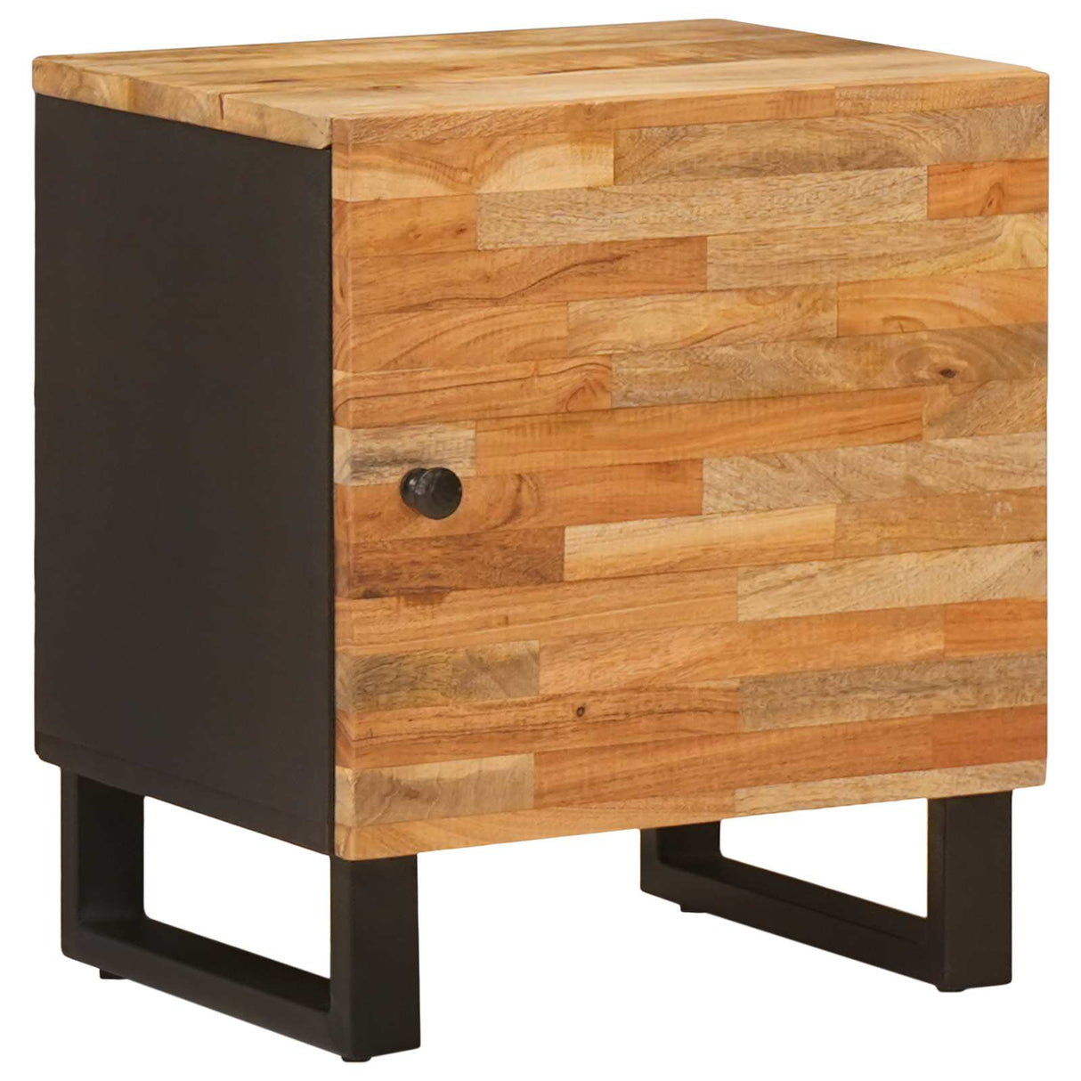 vidaXL Nachtkastje Bruin 40 x 33 x 46 cm Massief Mango Hout