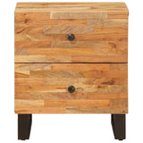 vidaXL Bedside Cabinet with Drawer Brown 40x33x46 cm Solid Mango Wood