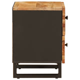 vidaXL Bedside Cabinet with Drawer Brown 40x33x46 cm Solid Mango Wood