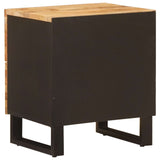 vidaXL Bedside Cabinet with Drawer Brown 40x33x46 cm Solid Mango Wood