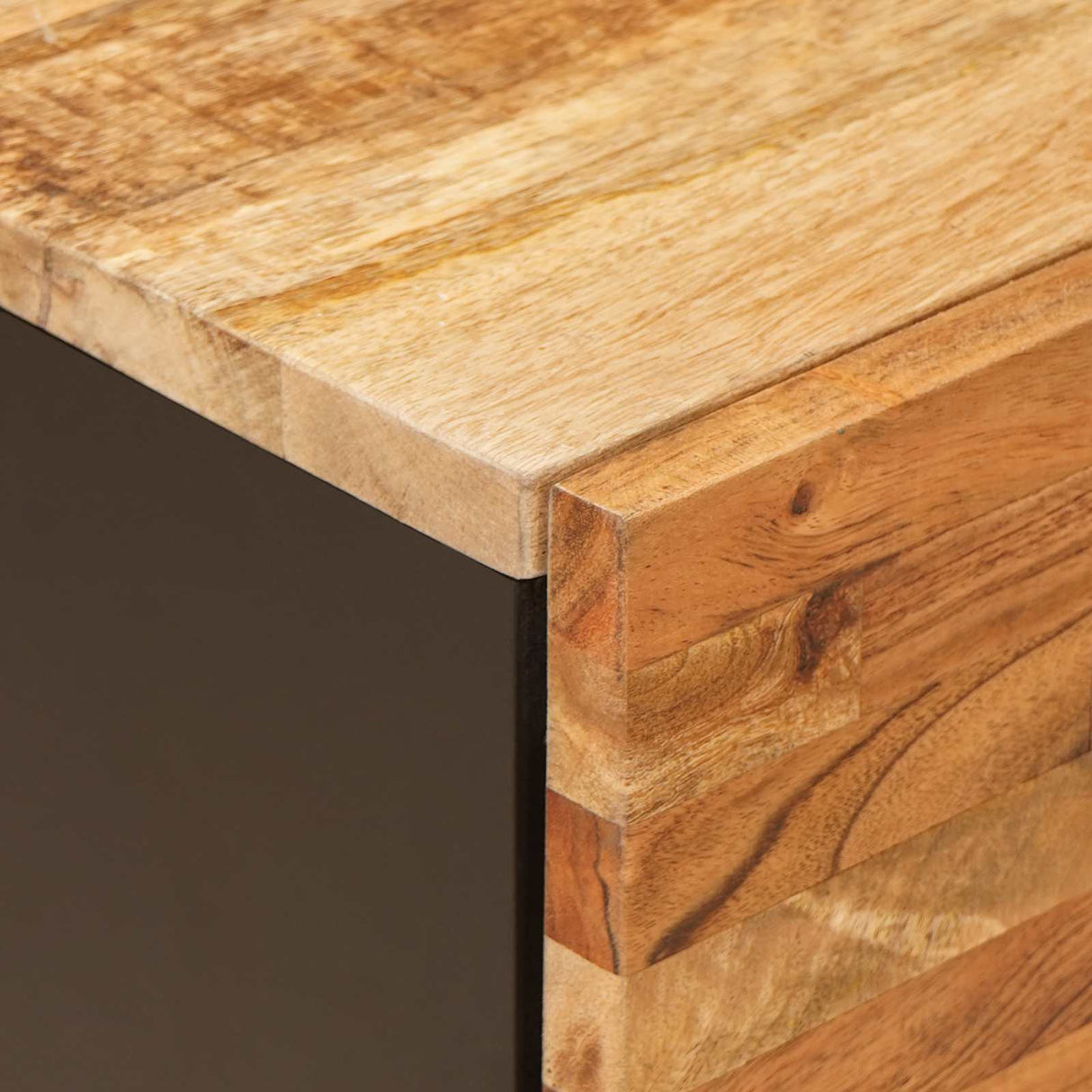 vidaXL Bedside Cabinet with Drawer Brown 40x33x46 cm Solid Mango Wood