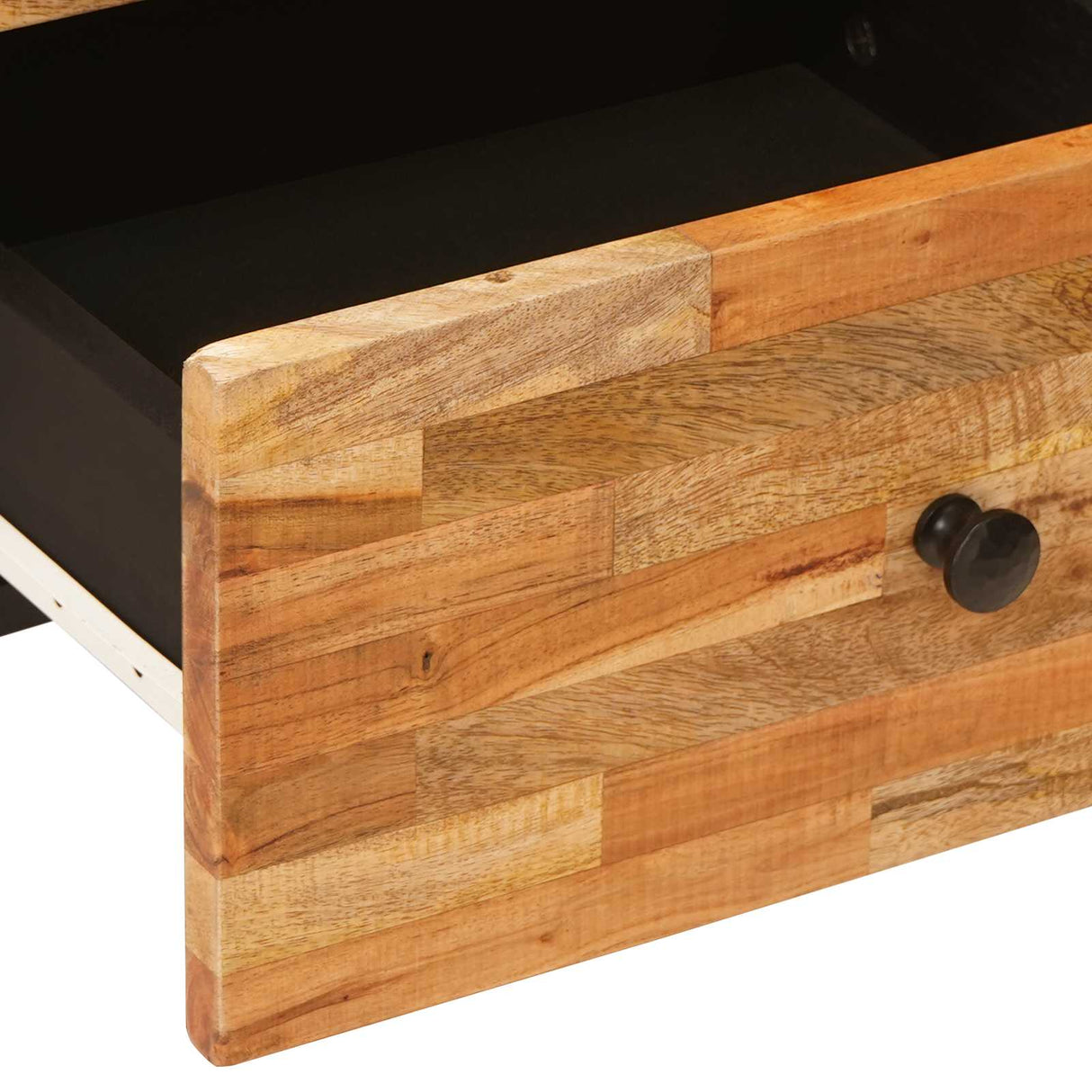 vidaXL Bedside Cabinet with Drawer Brown 40x33x46 cm Solid Mango Wood