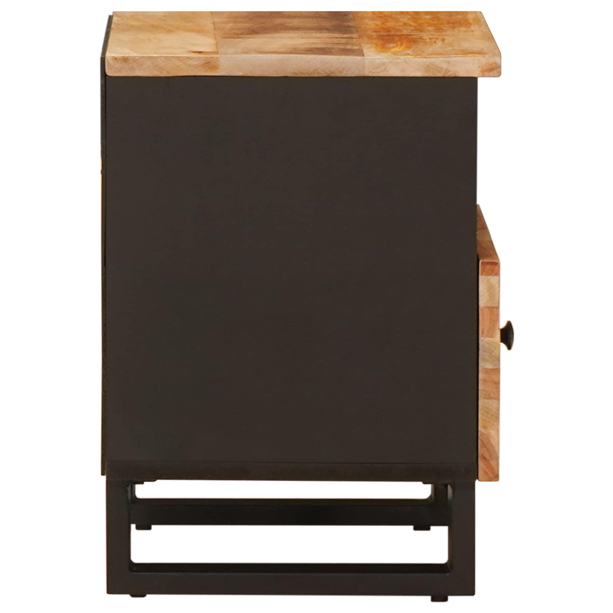 vidaXL Bedkast met lade Bruin 40 x 33 x 46 cm Massief Mango Hout