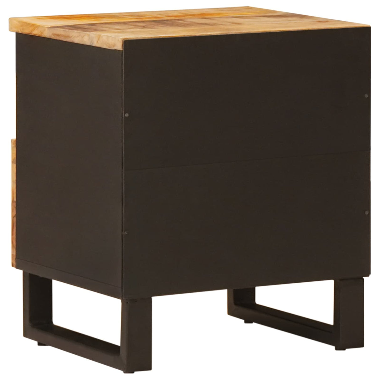 vidaXL Bedkast met lade Bruin 40 x 33 x 46 cm Massief Mango Hout