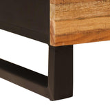 vidaXL Bedkast met lade Bruin 40 x 33 x 46 cm Massief Mango Hout