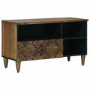 vidaXL TV Kast met lade Wit 80 x 33,5 x 46 cm Massief Mango Hout