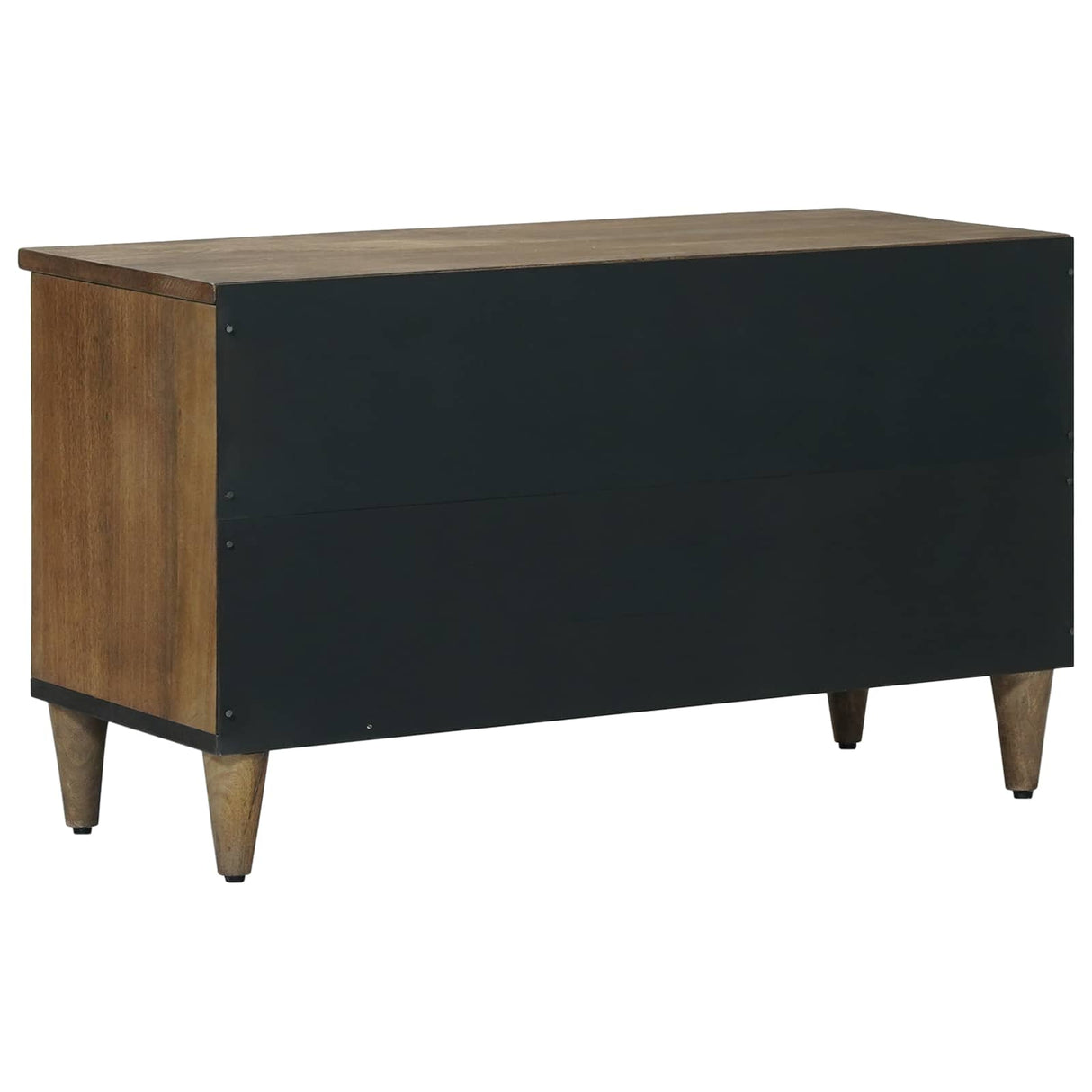 vidaXL TV Kast met lade Wit 80 x 33,5 x 46 cm Massief Mango Hout