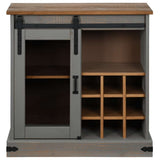 vidaXL Dressoir HALDEN met schuifdeur 80x40x80 cm massief hout wit