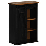 vidaXL Wall Cabinet HALDEN with Sliding Door 49x22.5x70 cm Pine Wood White