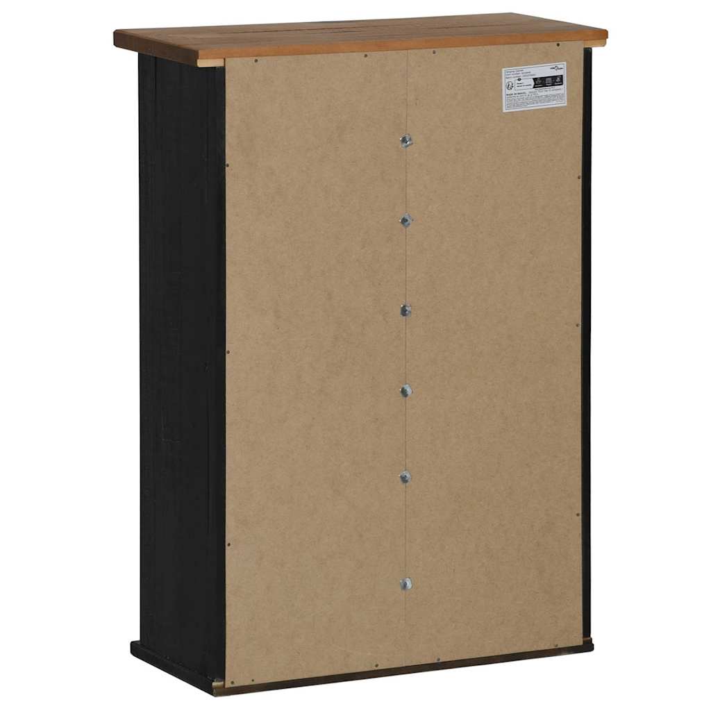vidaXL Wall Cabinet HALDEN with Sliding Door 49x22.5x70 cm Pine Wood White