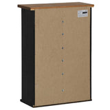 vidaXL Wall Cabinet HALDEN with Sliding Door 49x22.5x70 cm Pine Wood White