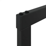 vidaXL Haardhoutrek 55x30x61 cm staal zwart