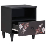 vidaXL Nightstand with Drawer Brown 40 x 33 x 46 cm Solid Mango Wood