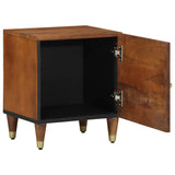 vidaXL Nachttafeltje met Deur Honing bruin 40 x 33 x 46 cm