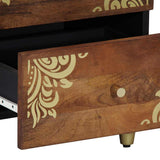 vidaXL Nachtkastje Honing bruin 40 x 33 x 46 cm Massief Mango Hout