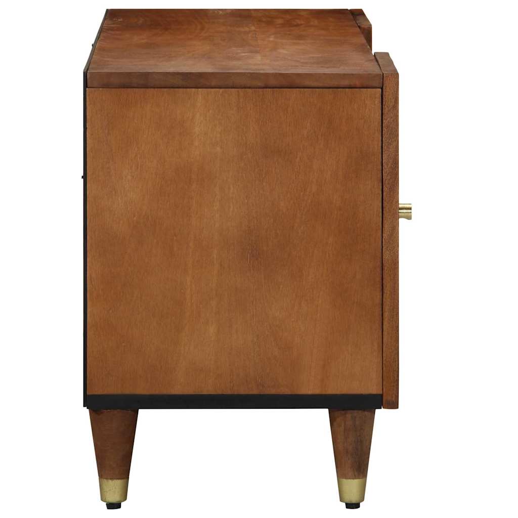 vidaXL TV Cabinet Honey Brown 105 x 33 x 46 cm Solid Mango Wood