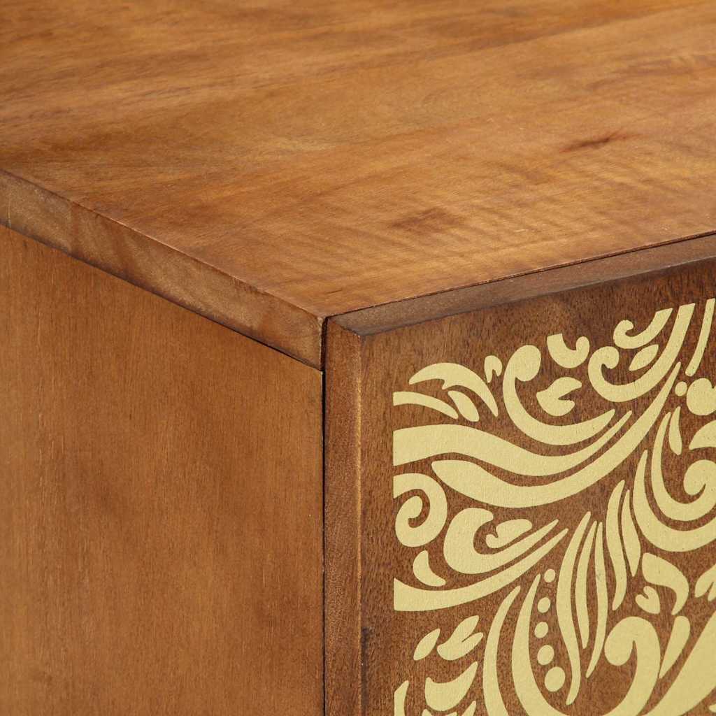 vidaXL TV Cabinet Honey Brown 105 x 33 x 46 cm Solid Mango Wood