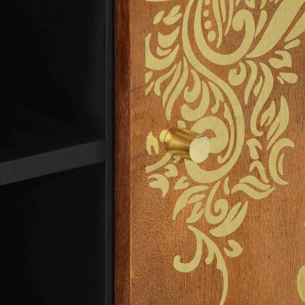 vidaXL TV Cabinet Honey Brown 105 x 33 x 46 cm Solid Mango Wood