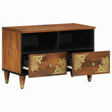 vidaXL TV Kast Honing bruin 70 x 33 x 46 cm Massief Mango Hout