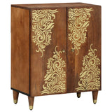 vidaXL Dressoir Bruin 60 x 33 x 75 cm Massief Mango Hout