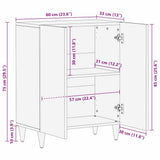 vidaXL Dressoir Bruin 60 x 33 x 75 cm Massief Mango Hout