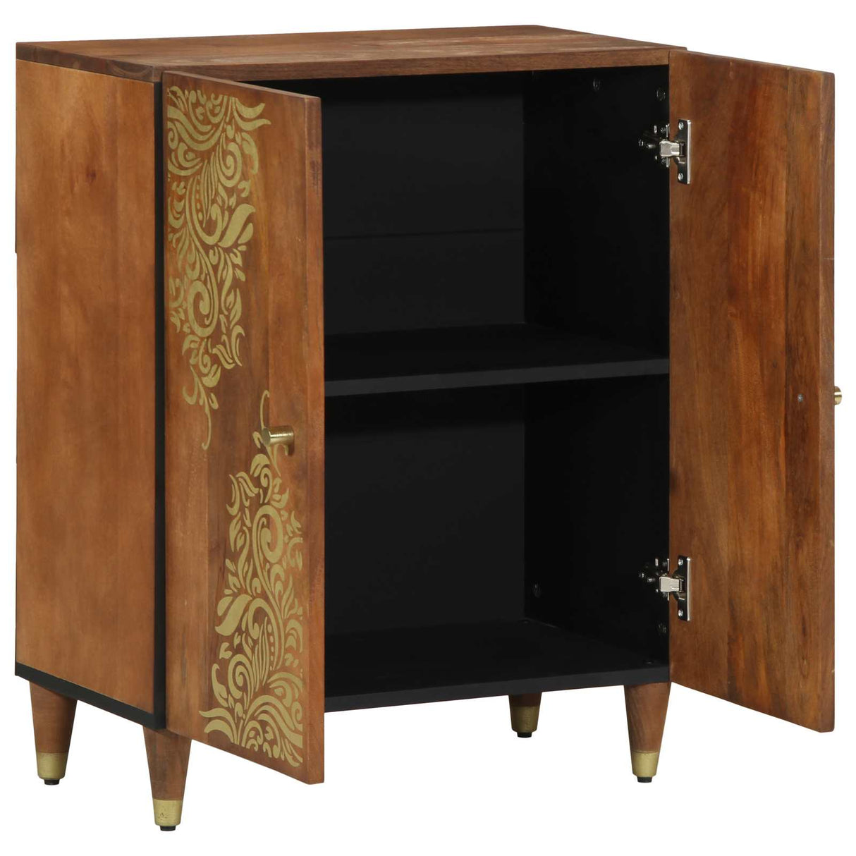 vidaXL Dressoir Bruin 60 x 33 x 75 cm Massief Mango Hout