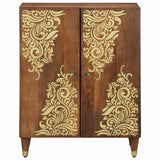 vidaXL Dressoir Bruin 60 x 33 x 75 cm Massief Mango Hout